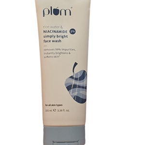 Plum Rice Water & Niacinamide 2% Simply Bright Face Wash (100ml)