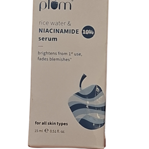 Plum Rice Water & Niacinamide 10% Serum (15ml)