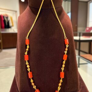 Fulki Coral Bead Designer Necklace