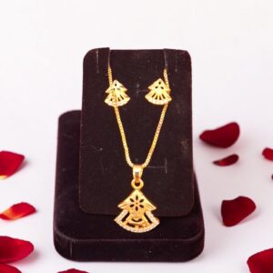 Fulki Floral Pendant Necklace Set