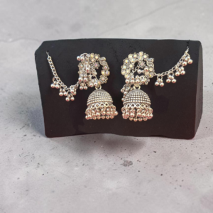 Bloom Circle Jhumka Earrings