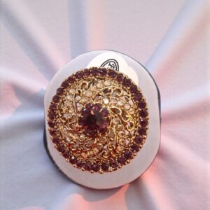 Royal Amethyst Filigree Crystal Ring