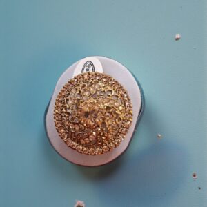 Champagne Crystal Vintage Swirl Ring