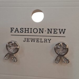 Crystal Bunny Stud Earrings