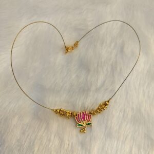 Lotus Bead Mangalsutra Necklace - Image 2