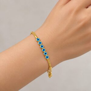 Blue Evil Eye Bracelet - Image 2