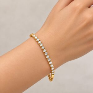 Classic Crystal Tennis Bracelet - Image 2
