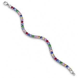 Multicolor Rainbow Tennis Bracelet