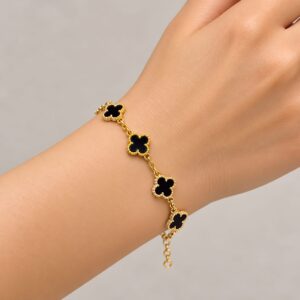 Black Clover Charm Bracelet - Image 2