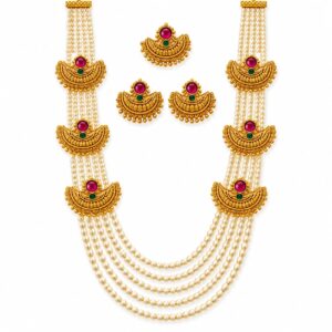Royal Pearl Rani Haar Necklace Set