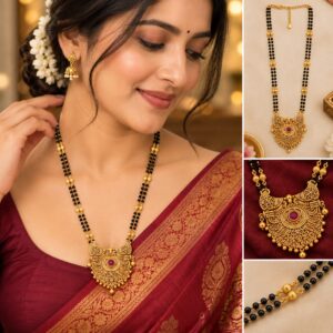 Classic Black Bead Toshi Mangalsutra - Image 2