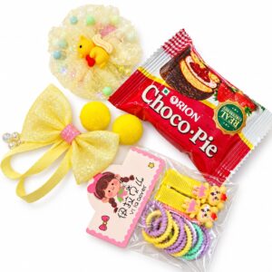 Cute Girls Hair Accessories & Chocolate Gift Set Of 7