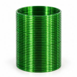 Emerald Green Glossy Thin Bangle Set Of 36