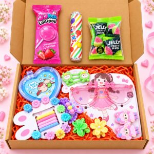 Fulki Cute Princess Hair Accessories & Chocolate Gift Hamper for Girls
